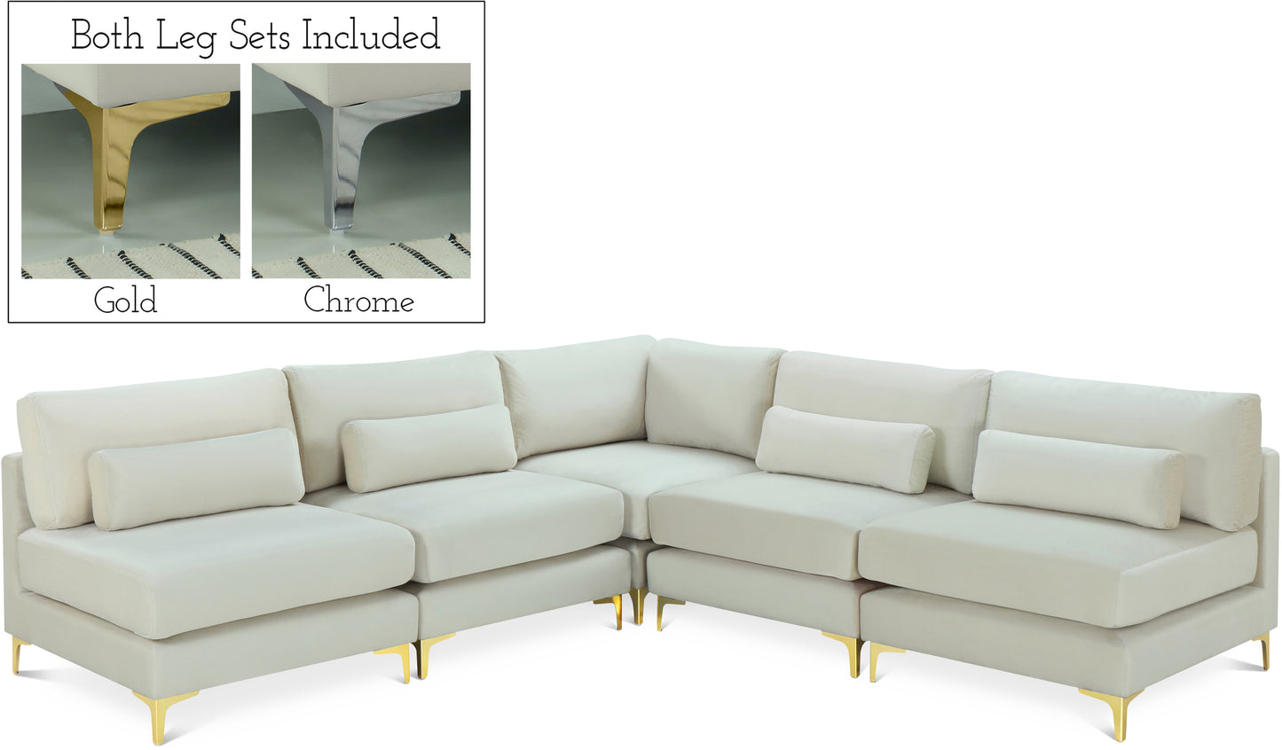 modular sectional (5 boxes)