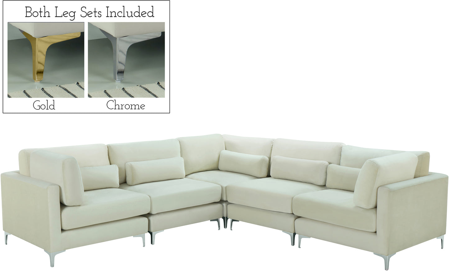 modular sectional (5 boxes)