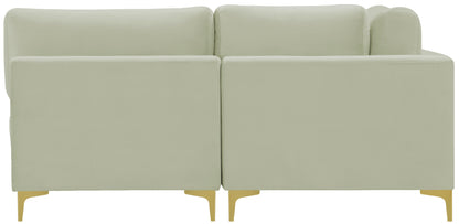 Alina Cream Velvet Modular Sectional (5 Boxes) Sec5D