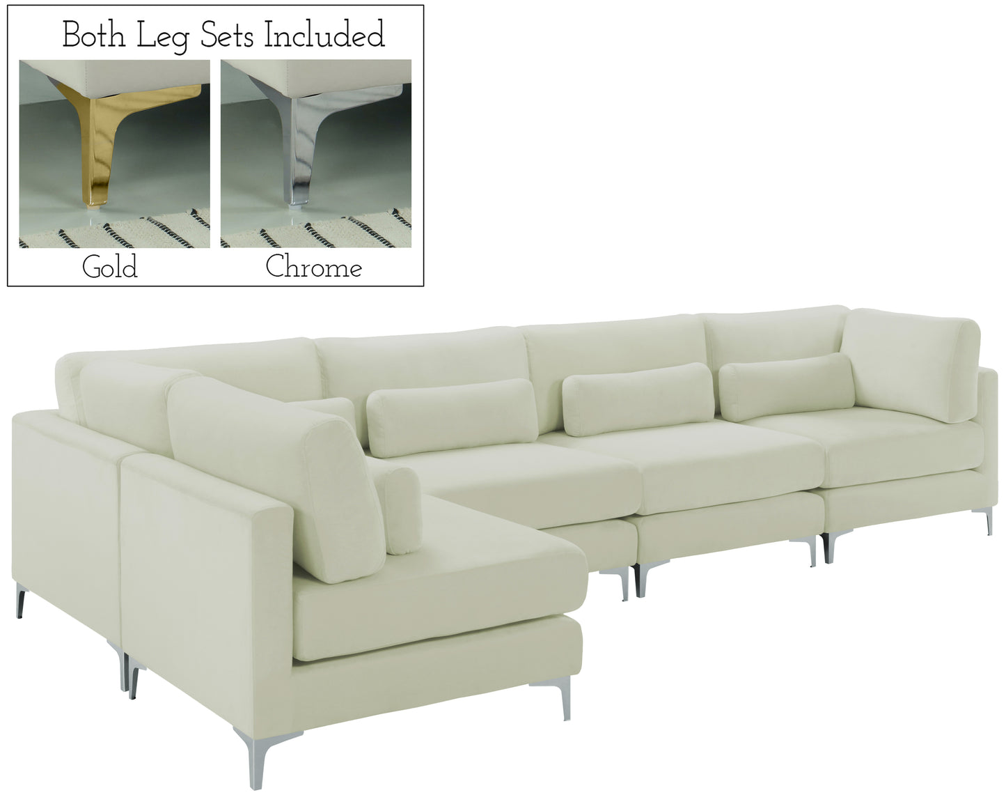 modular sectional (5 boxes)