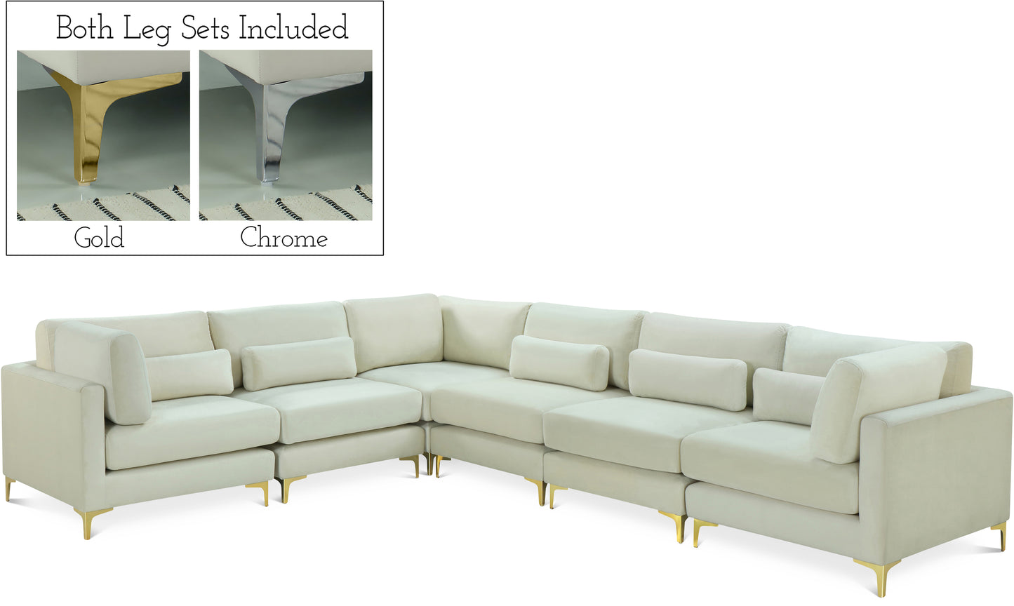 modular sectional (6 boxes)