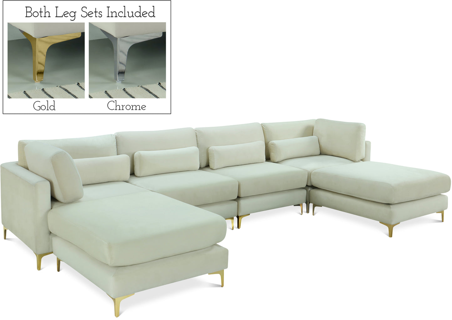 modular sectional (6 boxes)