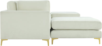 Alina Cream Velvet Modular Sectional (6 Boxes) Sec6B