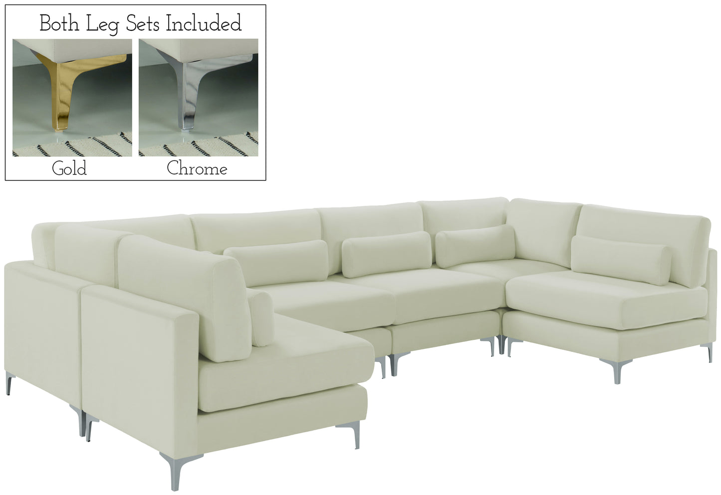 modular sectional (6 boxes)