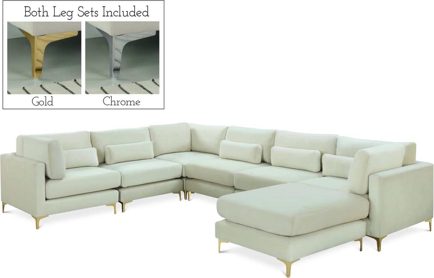 modular sectional (7 boxes)