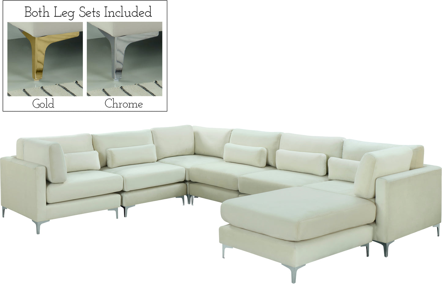 modular sectional (7 boxes)