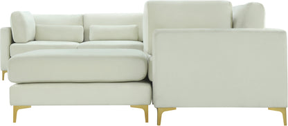 Alina Cream Velvet Modular Sectional (7 Boxes) Sec7A