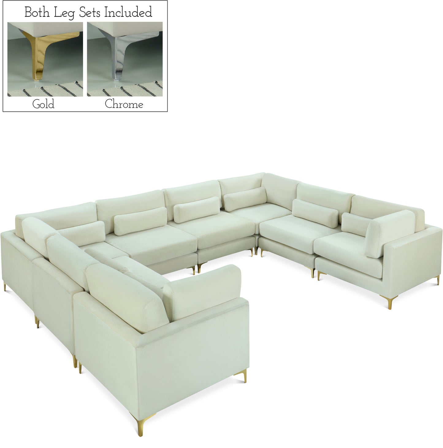 modular sectional (8 boxes)