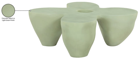 Delaney Green Concrete Indoor/Outdoor Coffee Table, 1 Piece