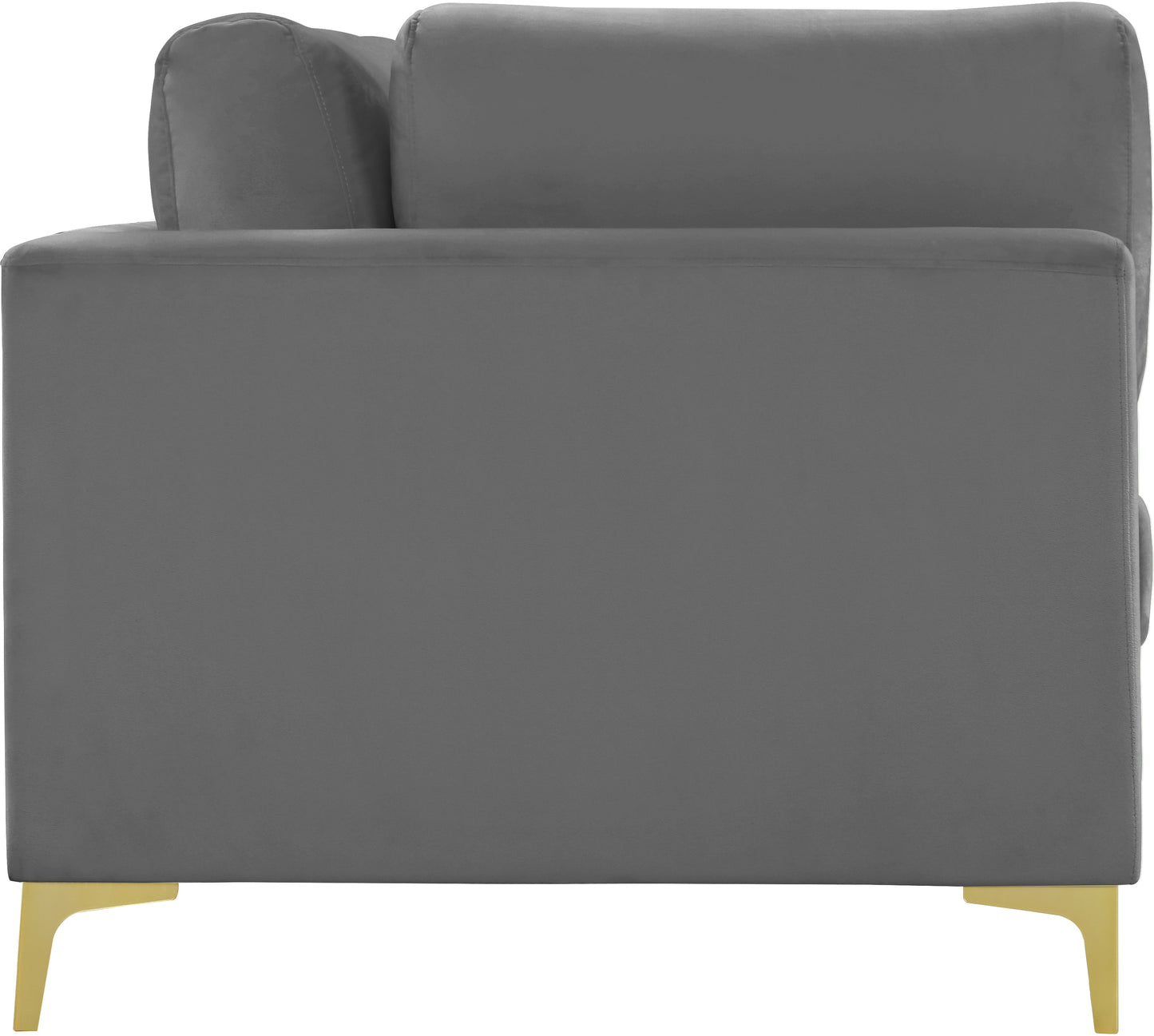 alina grey velvet modular sofa (3 boxes) s108