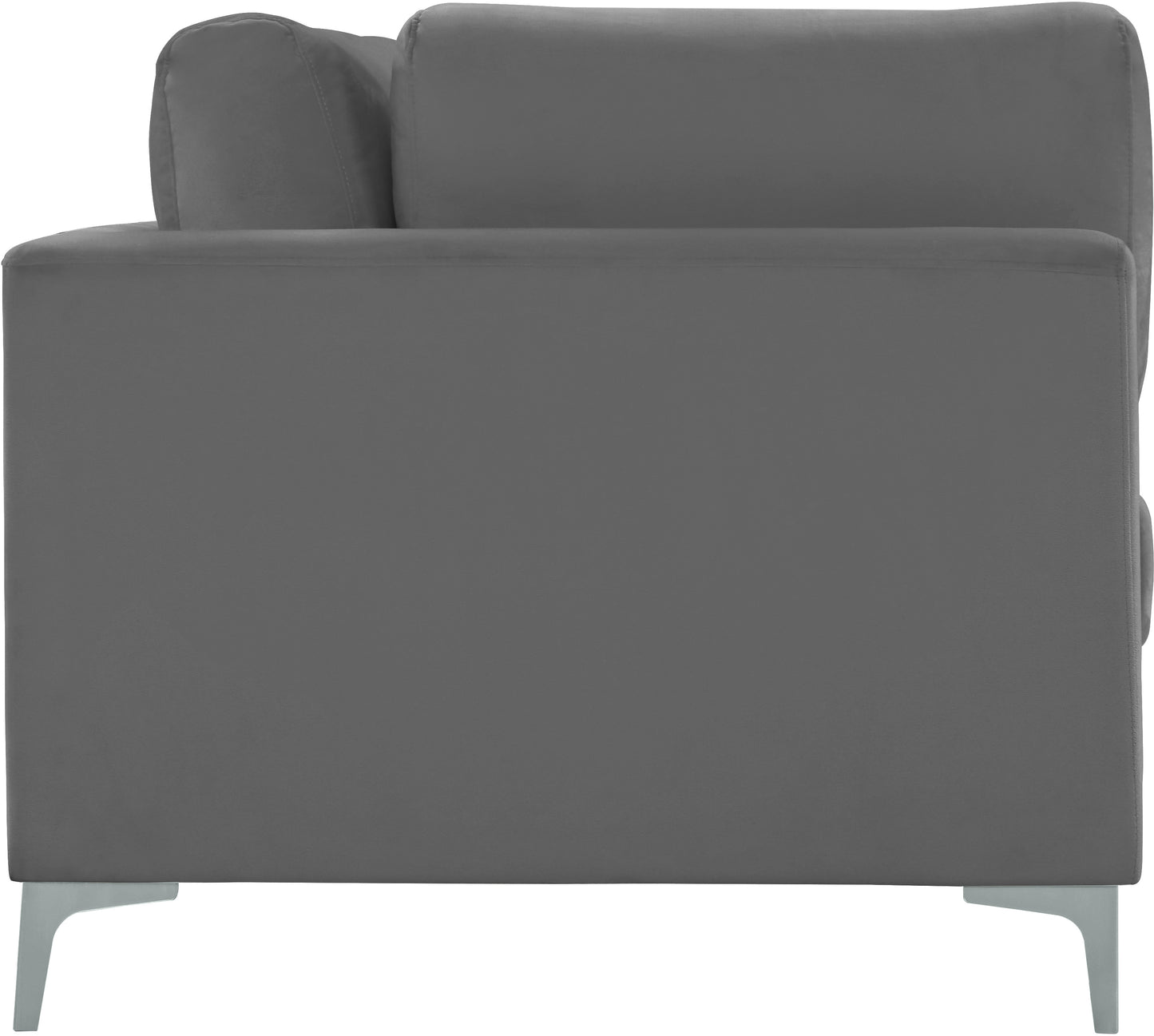 alina grey velvet modular sofa s75