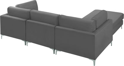 Alina Grey Velvet Modular Sectional (4 Boxes) Sec4A