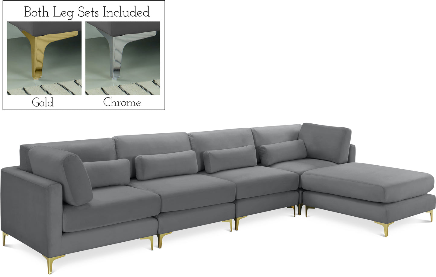 modular sectional (5 boxes)