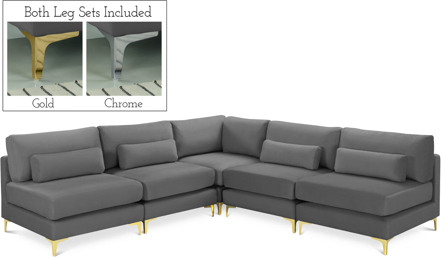 modular sectional (5 boxes)