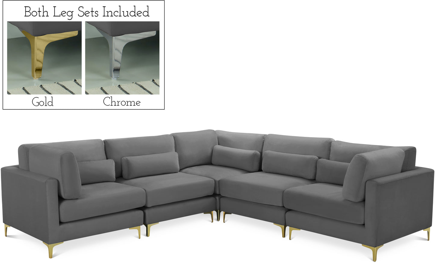 modular sectional (5 boxes)