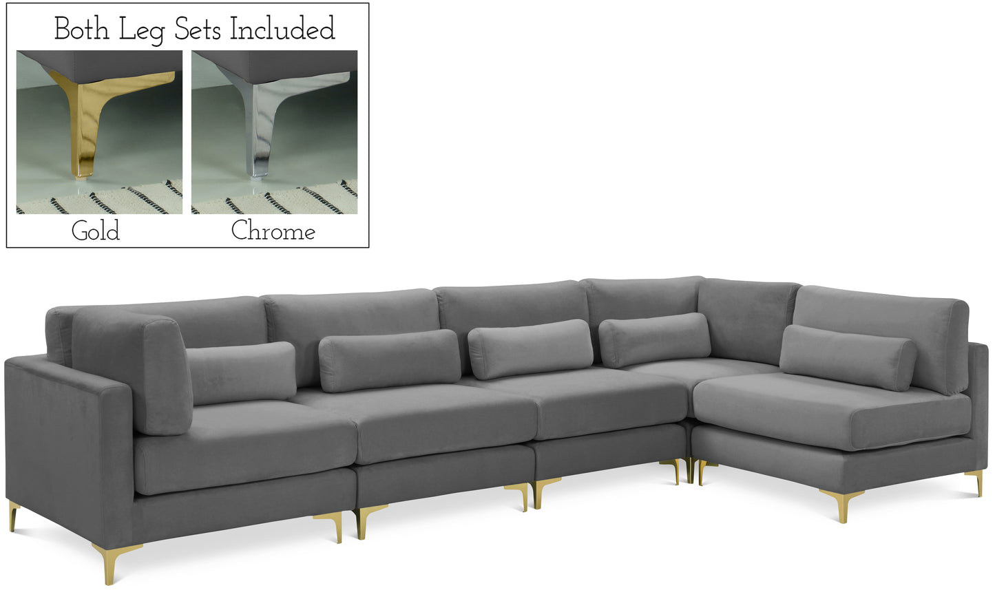 modular sectional (5 boxes)