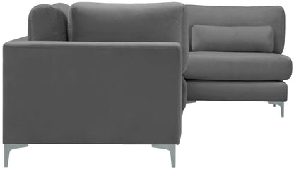 Alina Grey Velvet Modular Sectional (5 Boxes) Sec5D