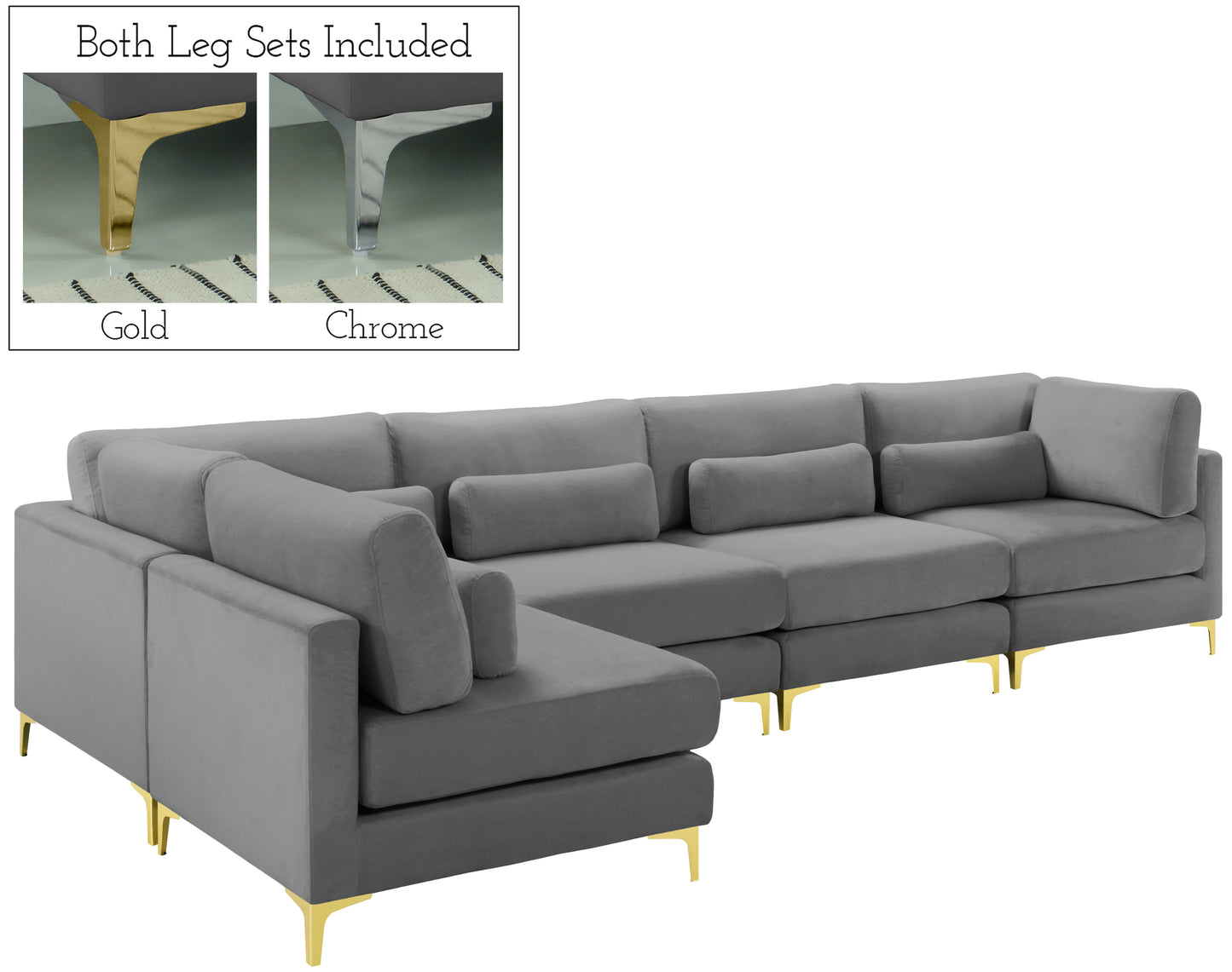 modular sectional (5 boxes)