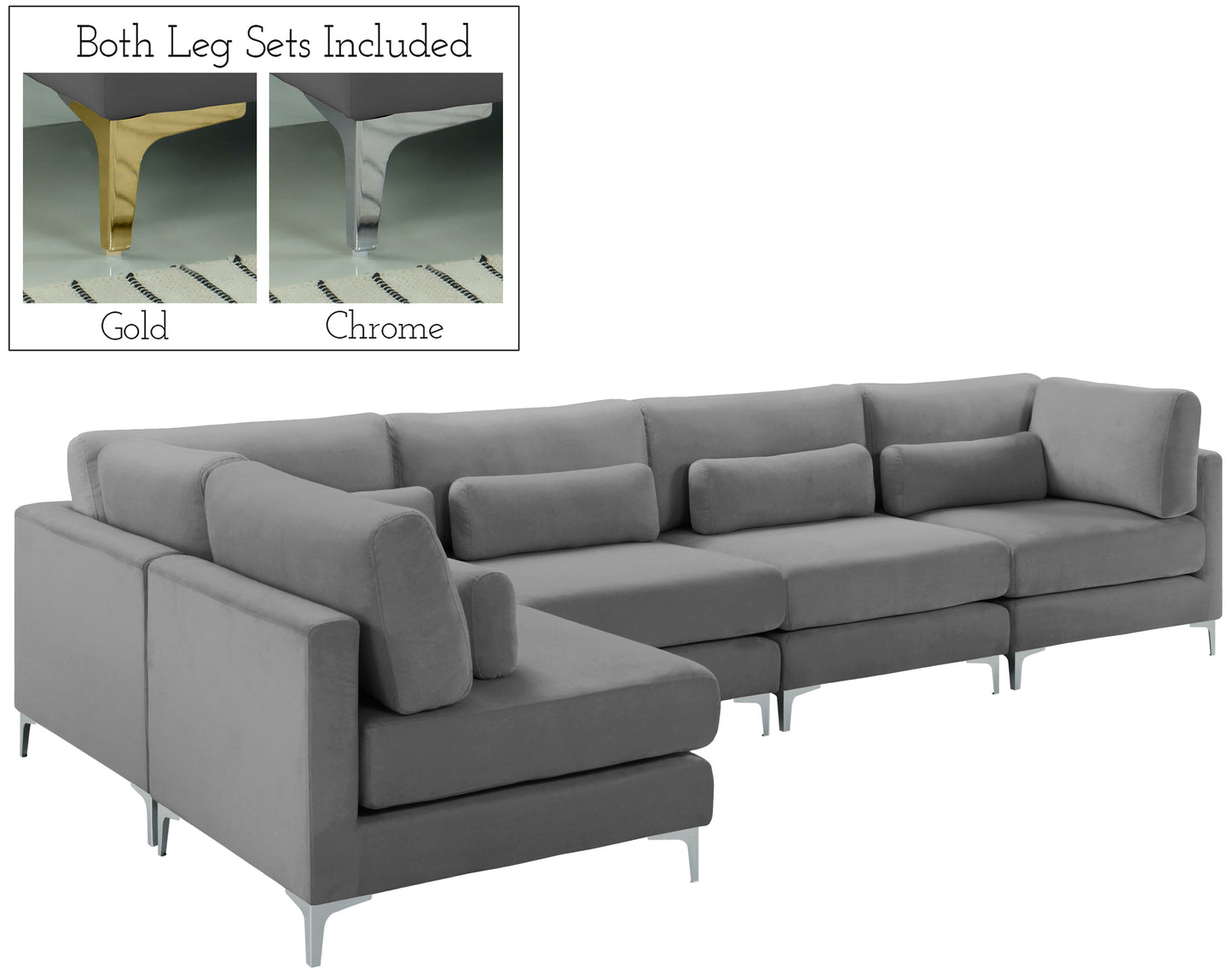 modular sectional (5 boxes)