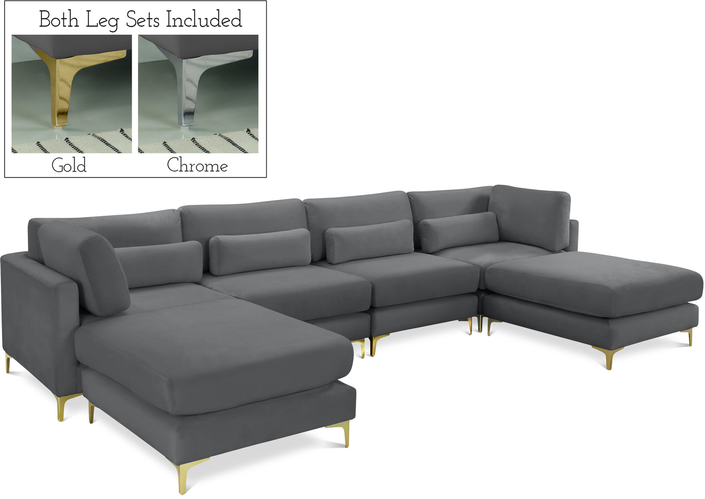 modular sectional (6 boxes)