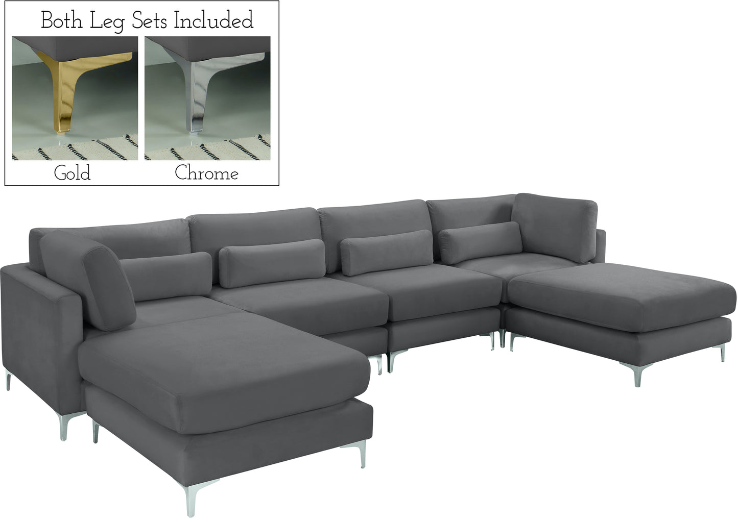 modular sectional (6 boxes)