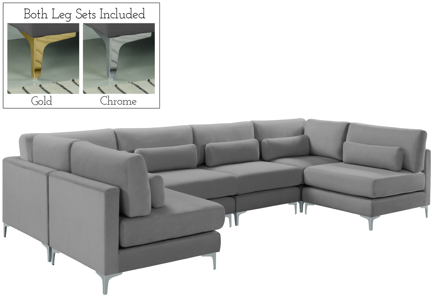 modular sectional (6 boxes)