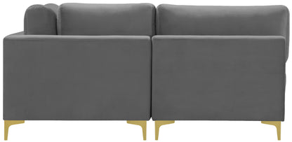 Alina Grey Velvet Modular Sectional (6 Boxes) Sec6C