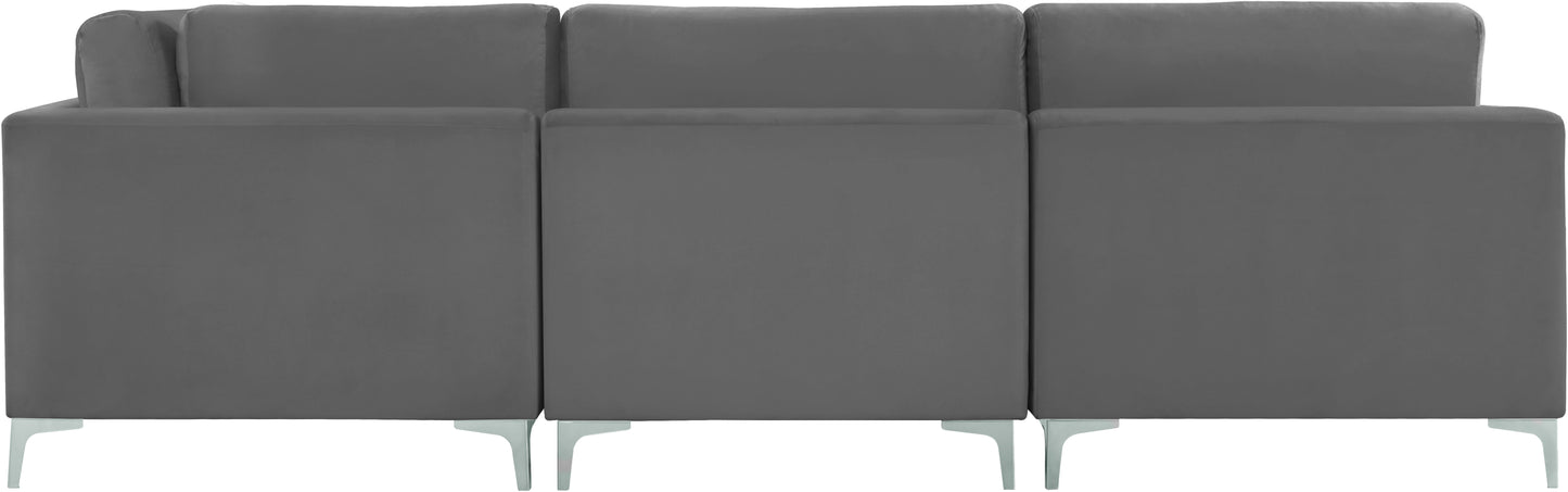 alina grey velvet modular sectional (7 boxes) sec7a