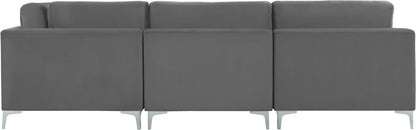 Alina Grey Velvet Modular Sectional (7 Boxes) Sec7A