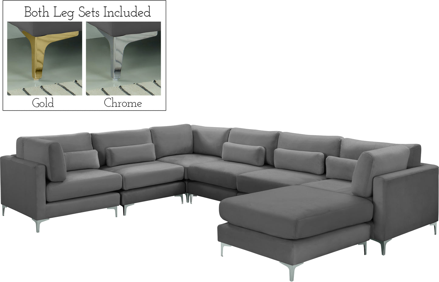 modular sectional (7 boxes)