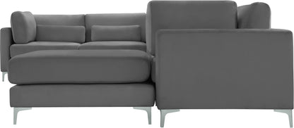 Alina Grey Velvet Modular Sectional (7 Boxes) Sec7A