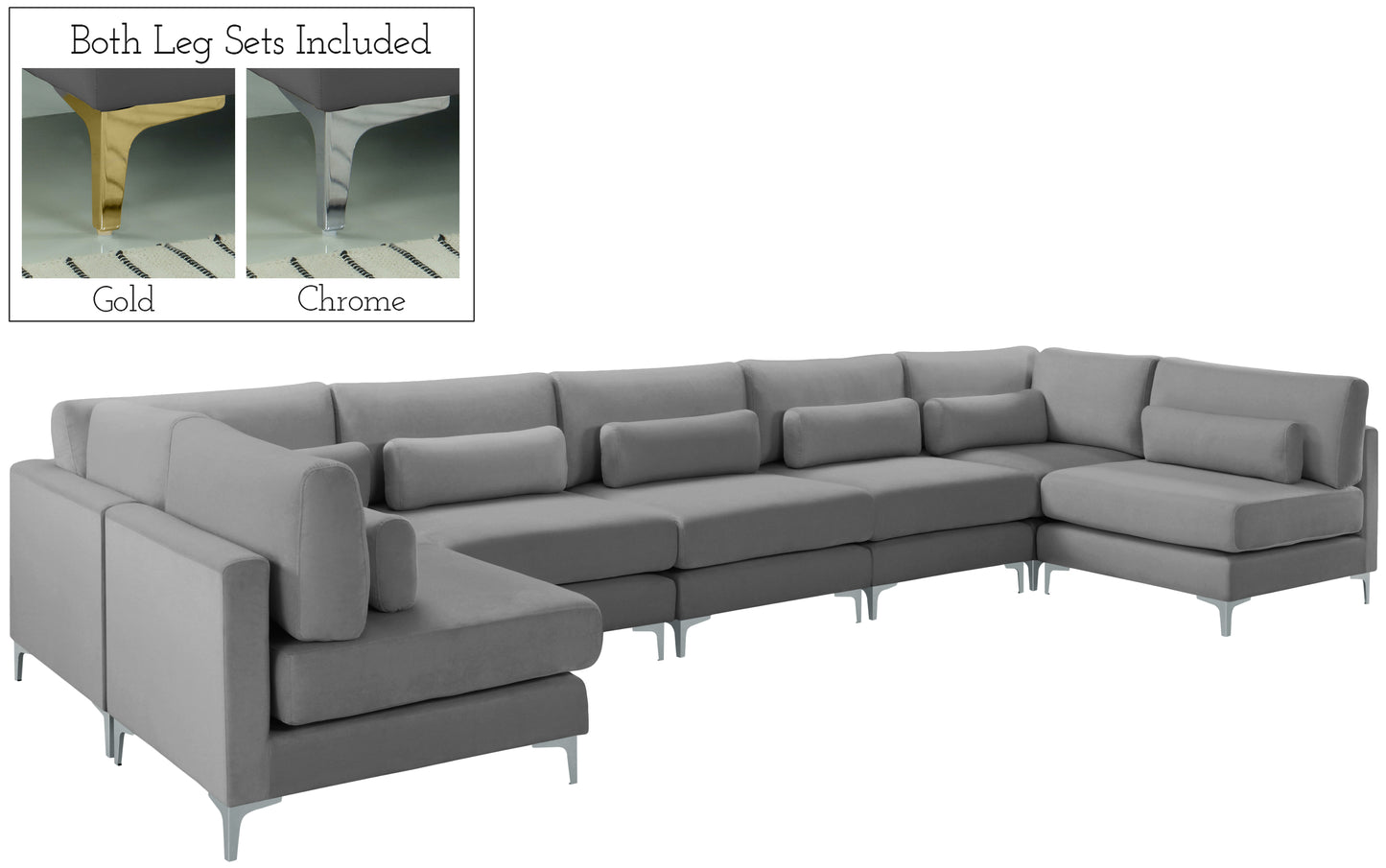 modular sectional (7 boxes)