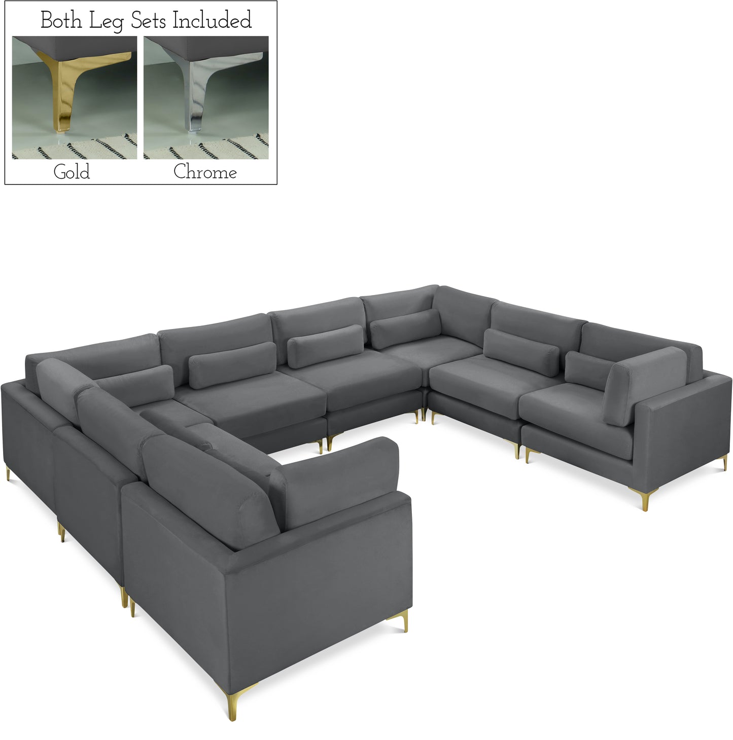 modular sectional (8 boxes)