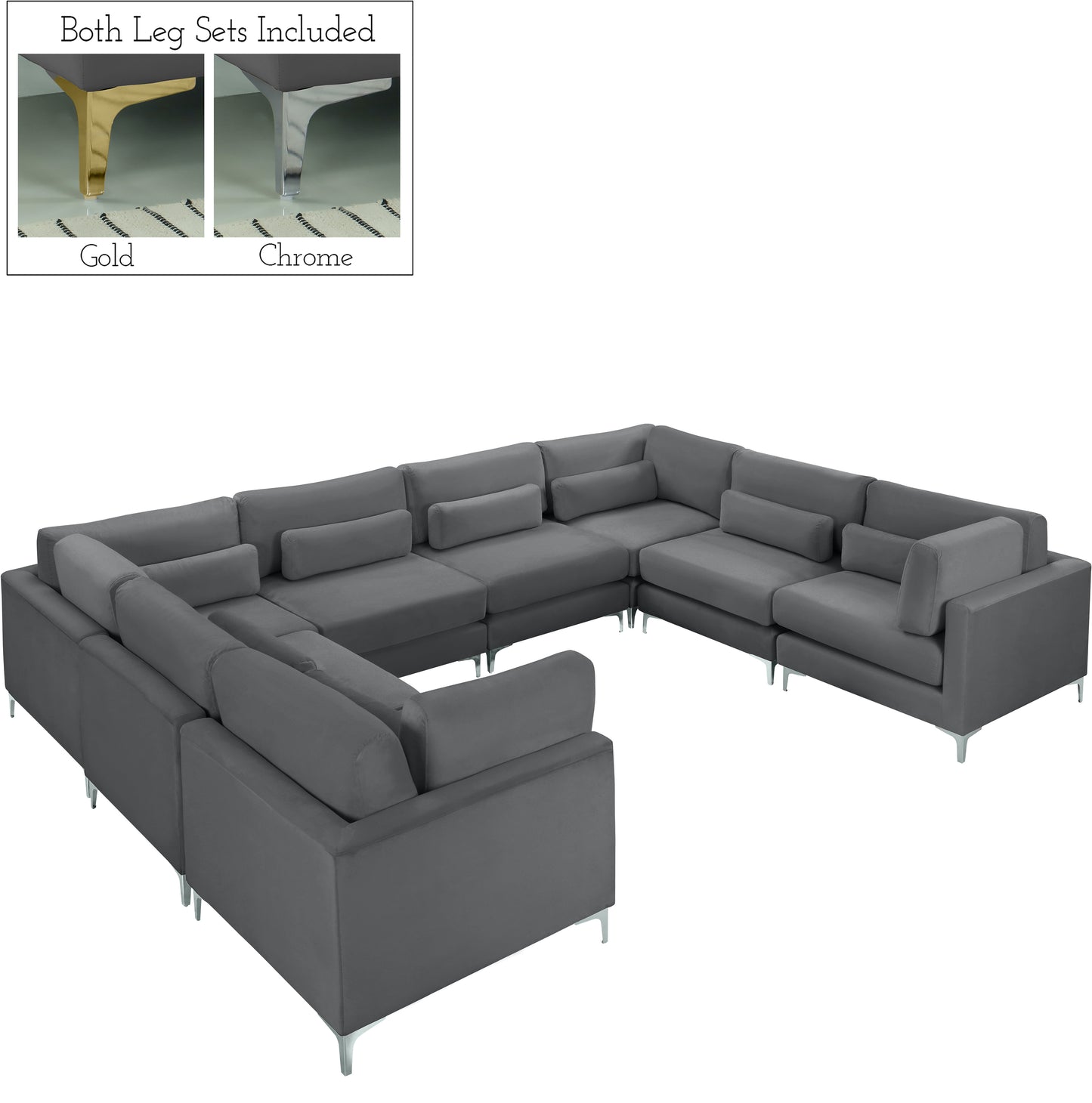 modular sectional (8 boxes)