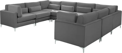 Alina Grey Velvet Modular Sectional (8 Boxes) Sec8A