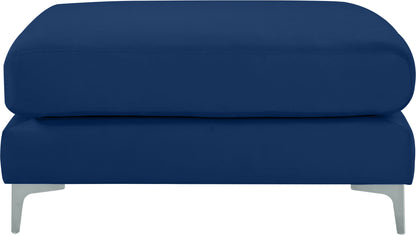 Alina Navy Velvet Modular Ottoman Ott