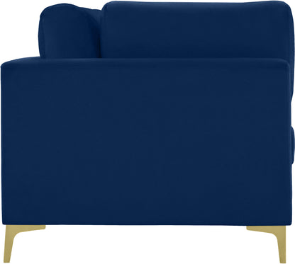 Alina Navy Velvet Modular Sofa (3 Boxes) S108