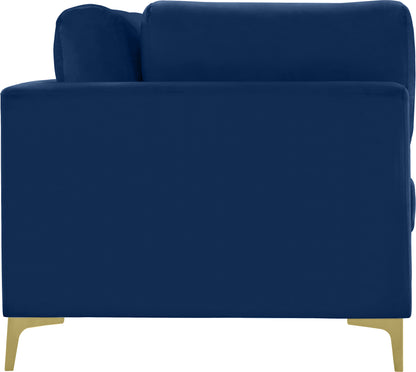 Alina Navy Velvet Modular Sofa (4 Boxes) S142