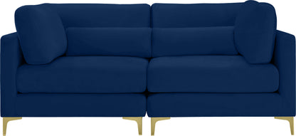 Alina Navy Velvet Modular Sofa S75