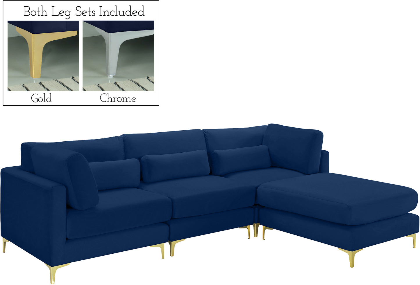 modular sectional (4 boxes)