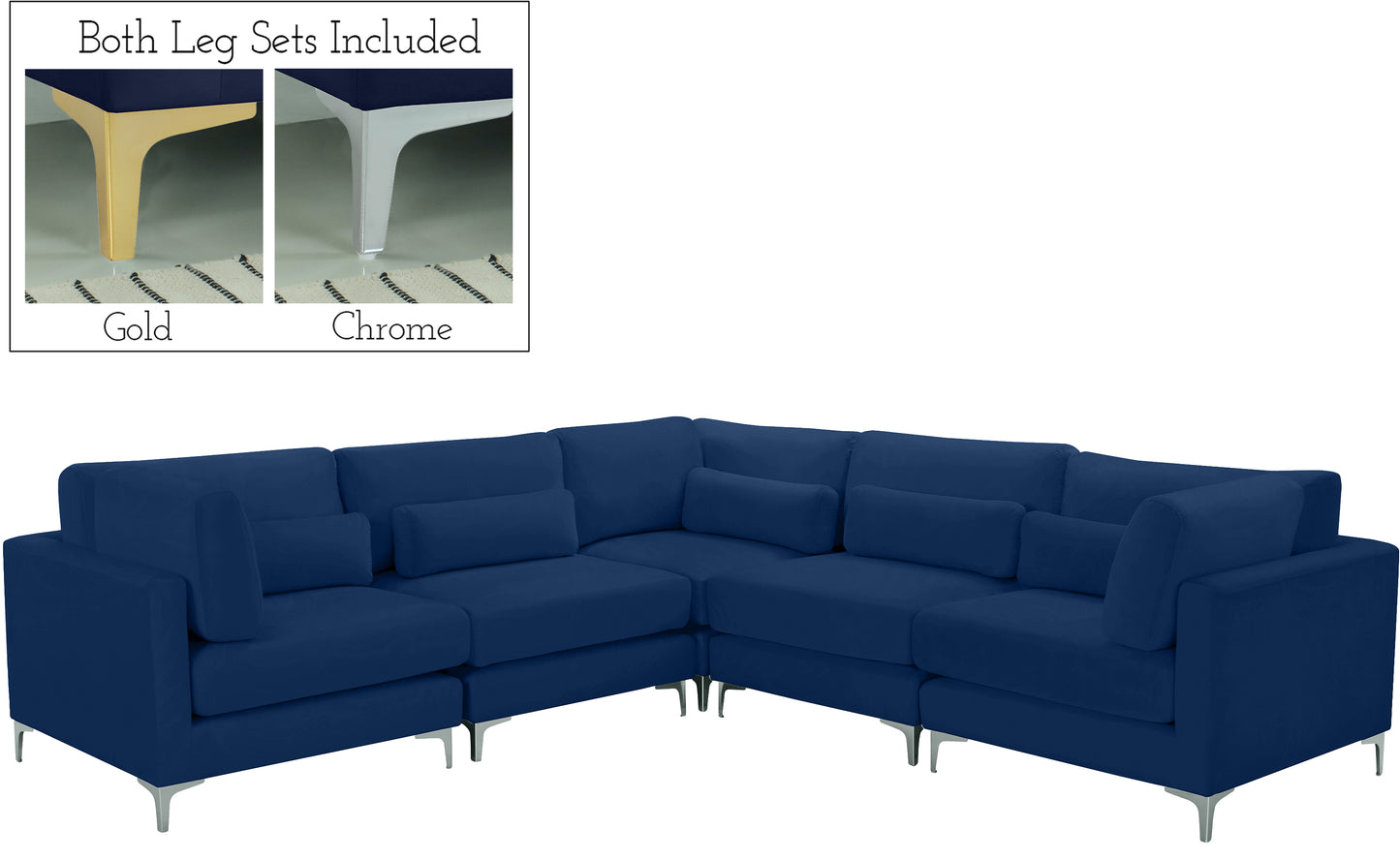 modular sectional (5 boxes)