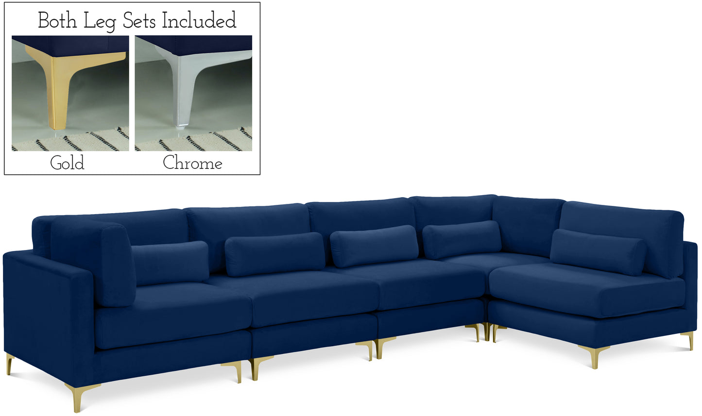 modular sectional (5 boxes)