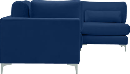 Alina Navy Velvet Modular Sectional (5 Boxes) Sec5D