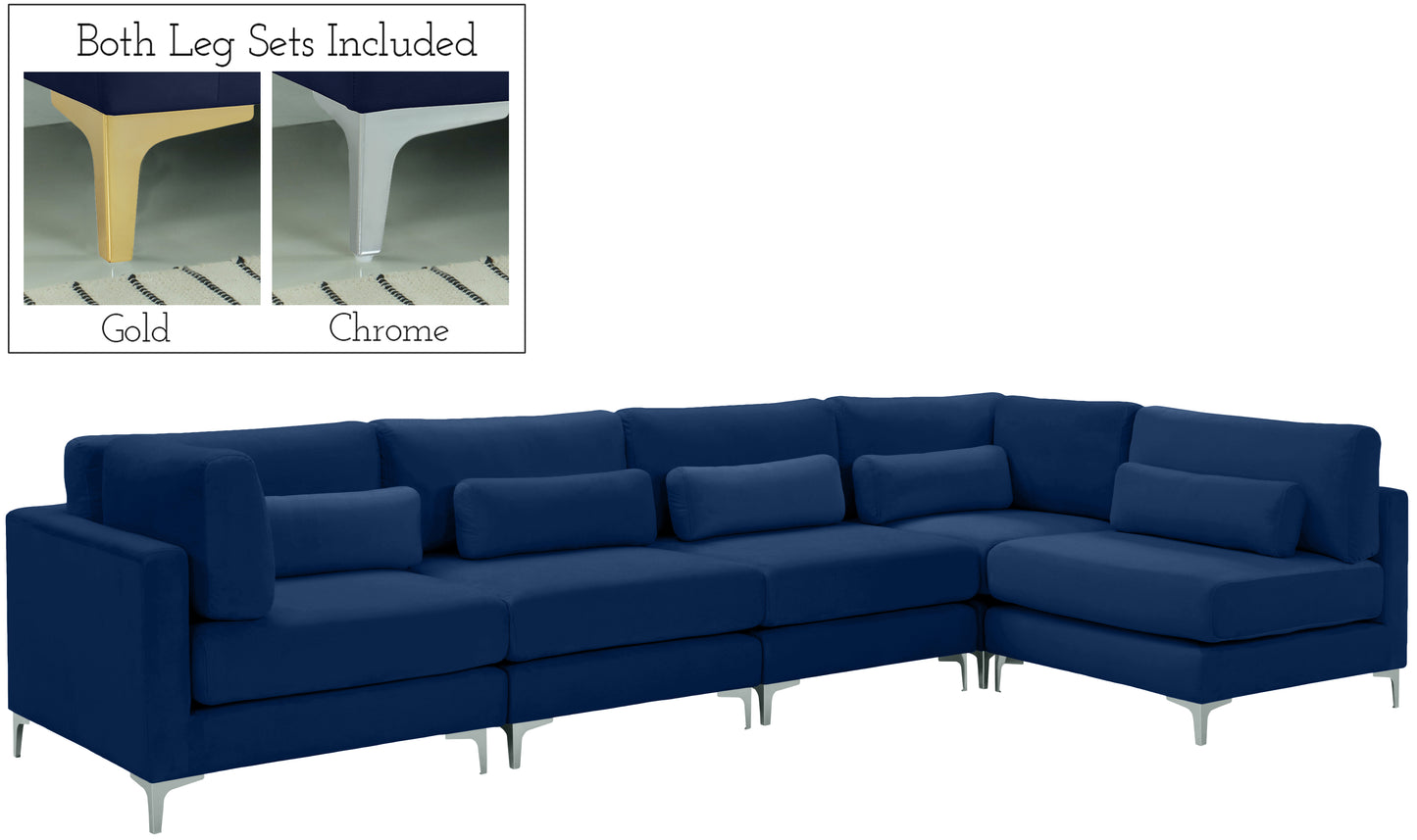 modular sectional (5 boxes)