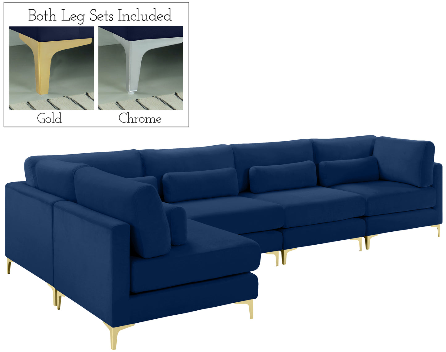 modular sectional (5 boxes)