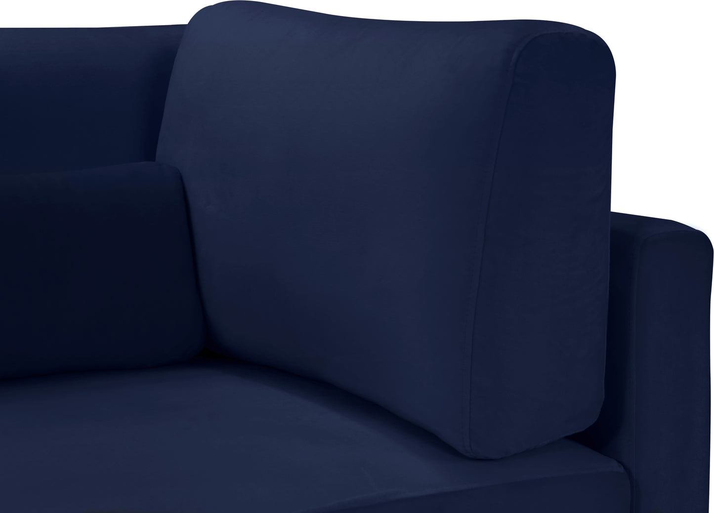 alina navy velvet modular sectional (6 boxes) sec6b