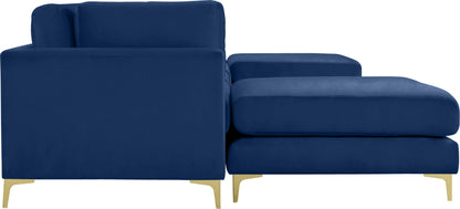 Alina Navy Velvet Modular Sectional (6 Boxes) Sec6B