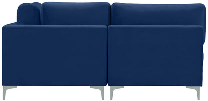 Alina Navy Velvet Modular Sectional (6 Boxes) Sec6C