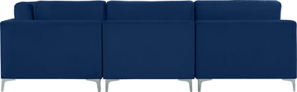 Alina Navy Velvet Modular Sectional (7 Boxes) Sec7A