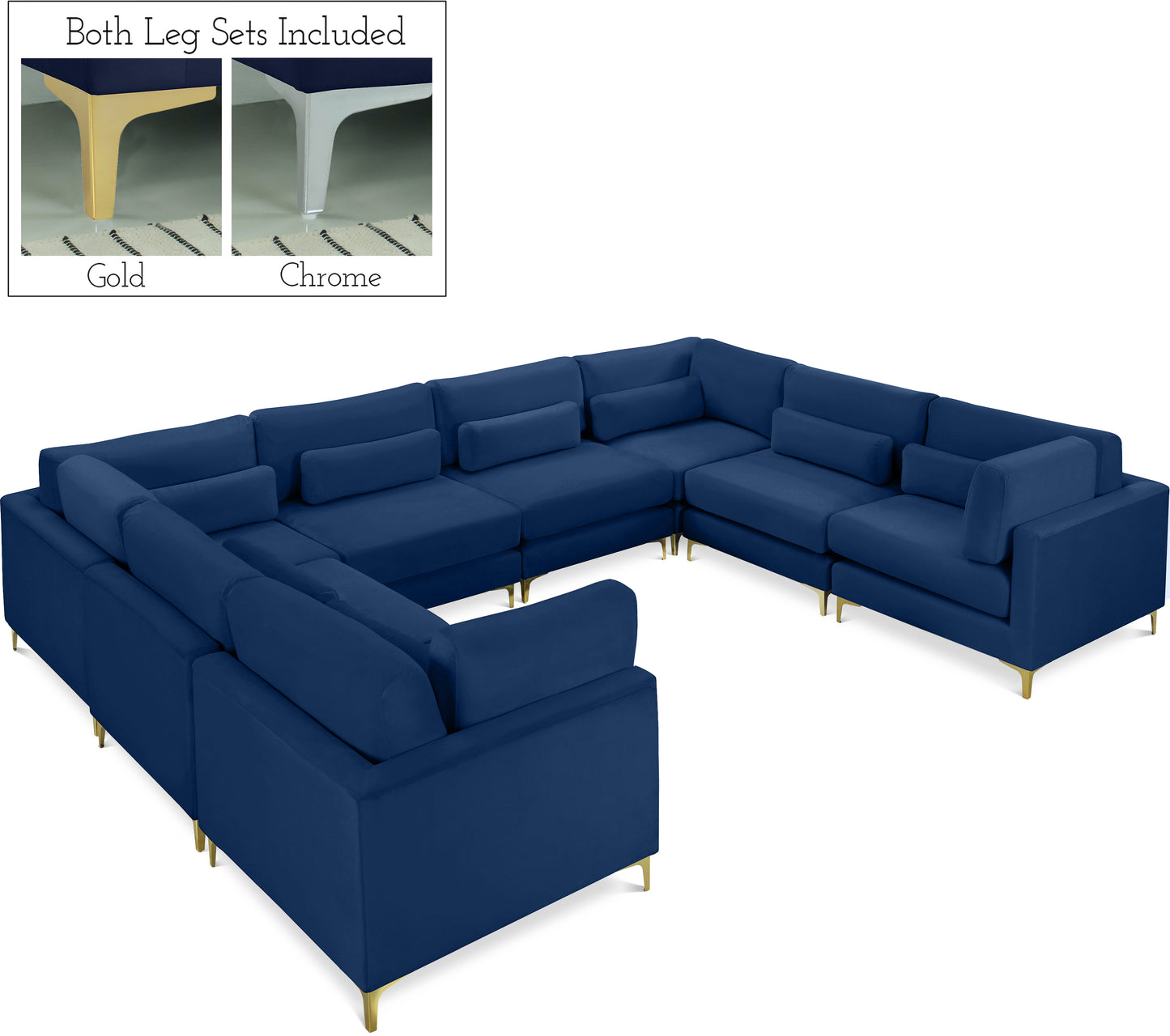 modular sectional (8 boxes)